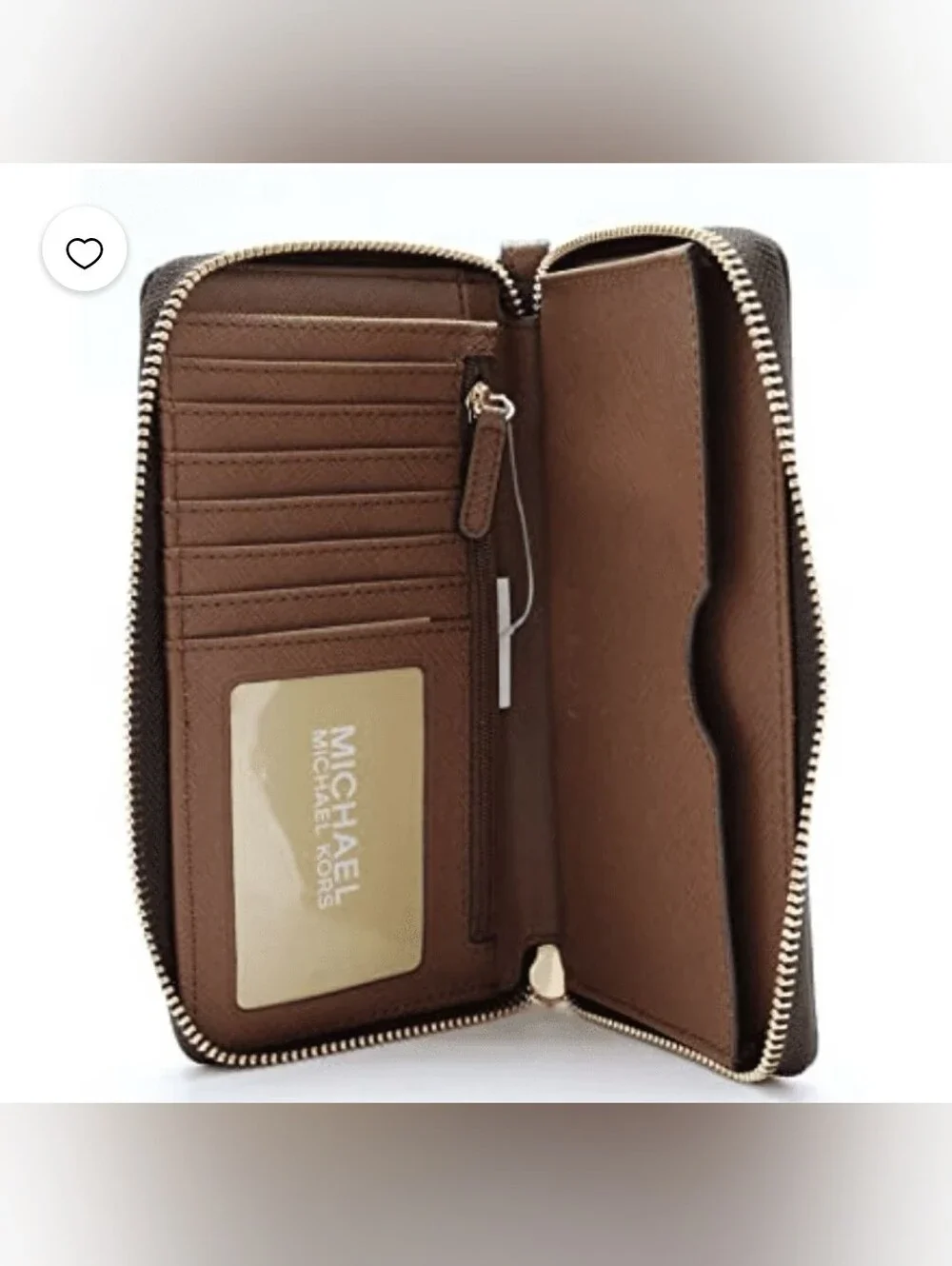 Michael Kors Women's Jet Set Travel Multifunction Phone Case Brown